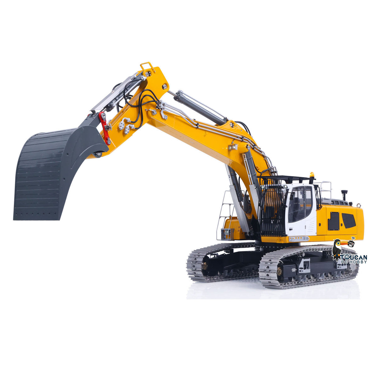 TOUCAN RC HOBBY Flash Sale Metal LESU LR956 1/14 RC Hydraulic Excavator 2 Arms  Remote Control Digger Model 4MPA Dual Pumps Light 3S Battery PL18EV LITE