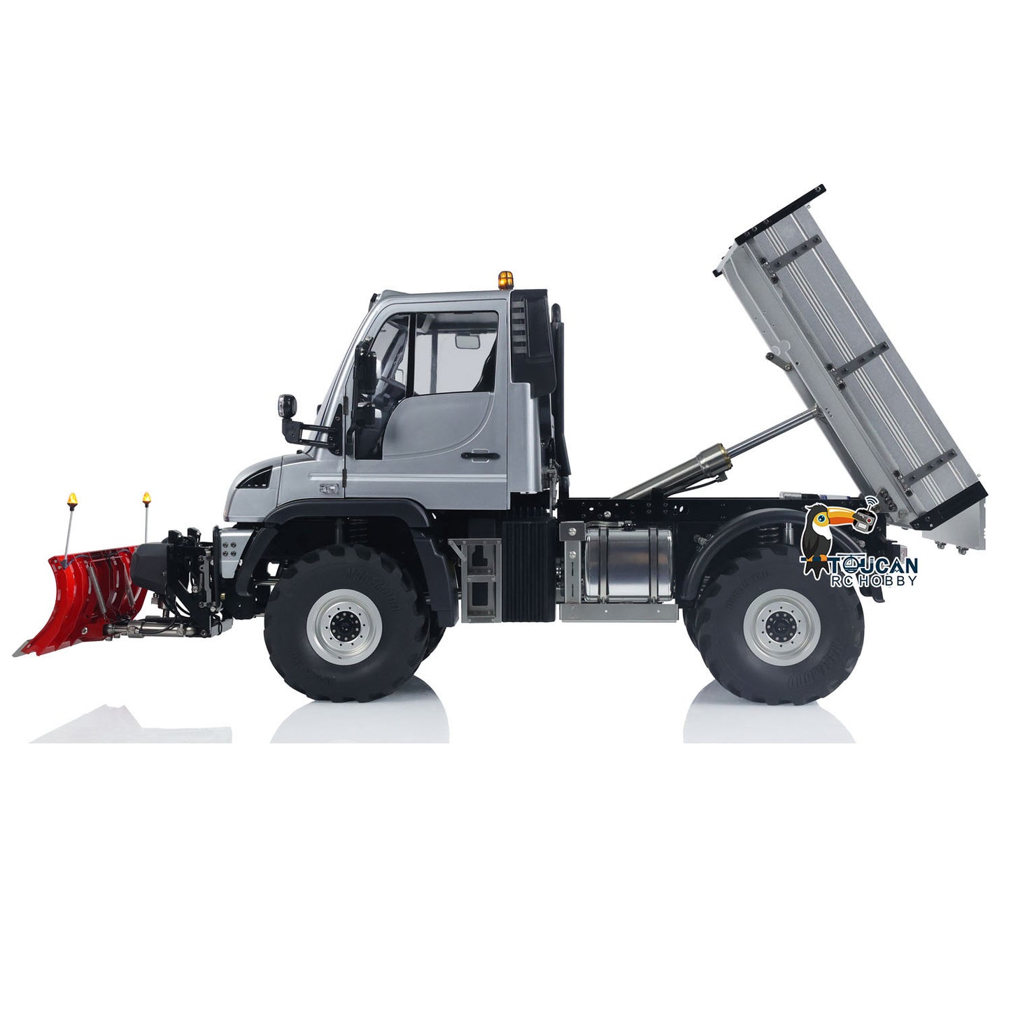 US Stock U423 1:10 4X4 Hydraulic RC Off-road Dump Car Snow Blade Crawler Climbing Vehicle