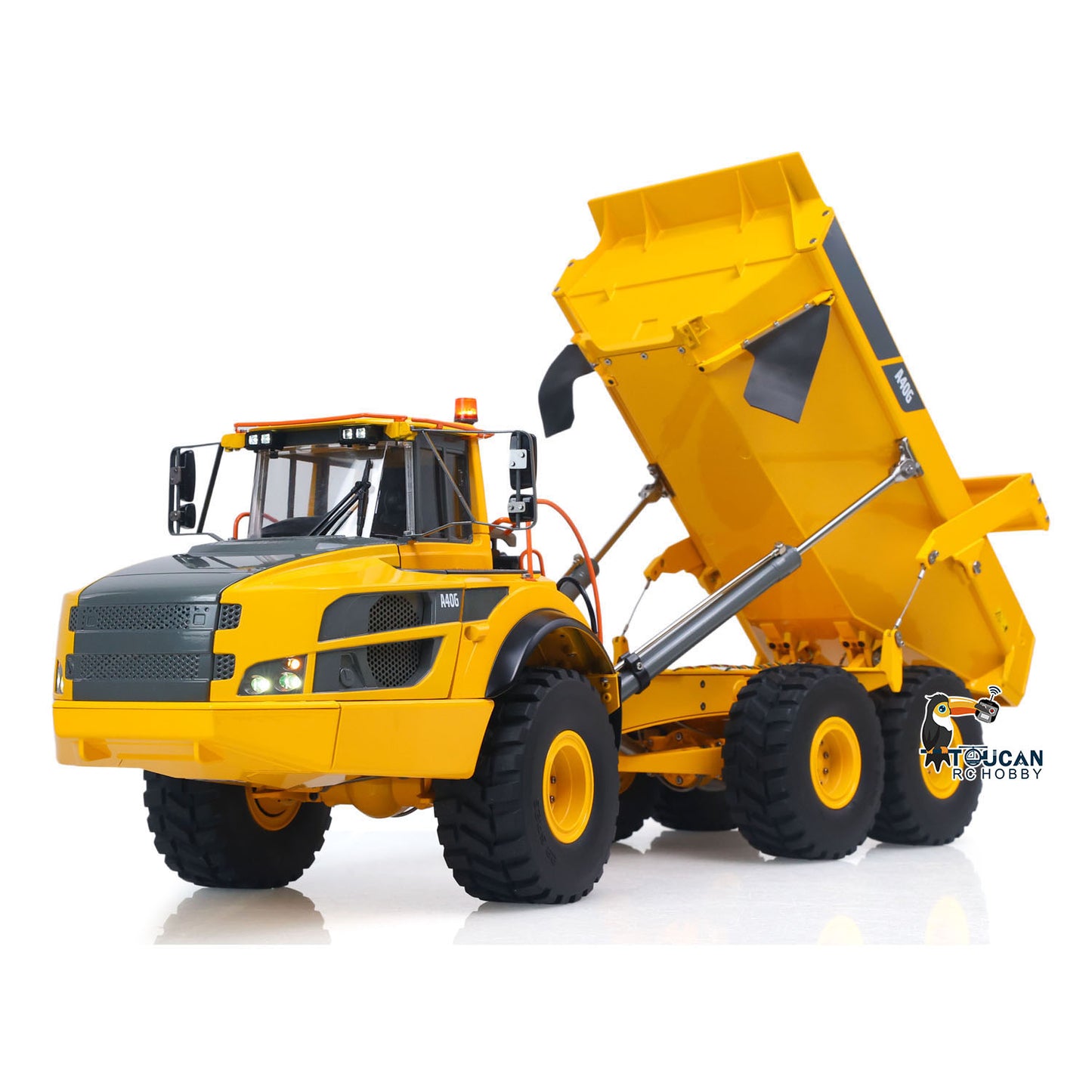 In Stock Double E A40G 1/16 Hydraulic RC Articulated Truck Metal RTR Dump Radio Controlled Car Construction Vehicle Hobby Model RTR