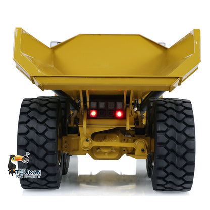 TOUCAN RC HOBBY JZModel 1/14 Ready To Run DIM 745D Metal Hydraulic RC Articulated Truck 745D 6*6 Light Sound Interior Trim of Cab Remote Control Battery