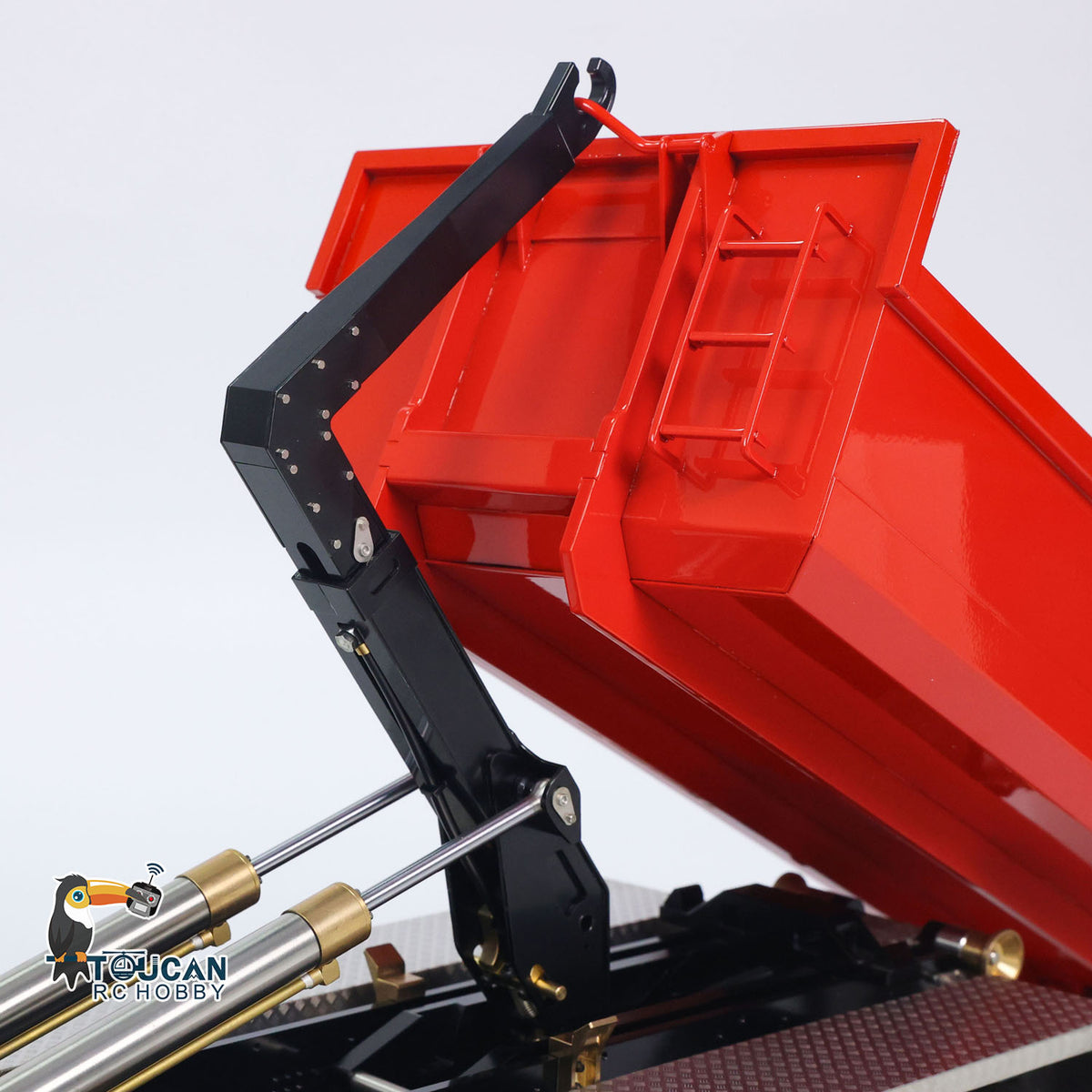 TOUCAN RC HOBBY LXY 1/14 8x8 RC Hydraulic Roll On Off Full Dump Truck Remote Control Dumper Car Simulation Model PNP Version Light Sound System