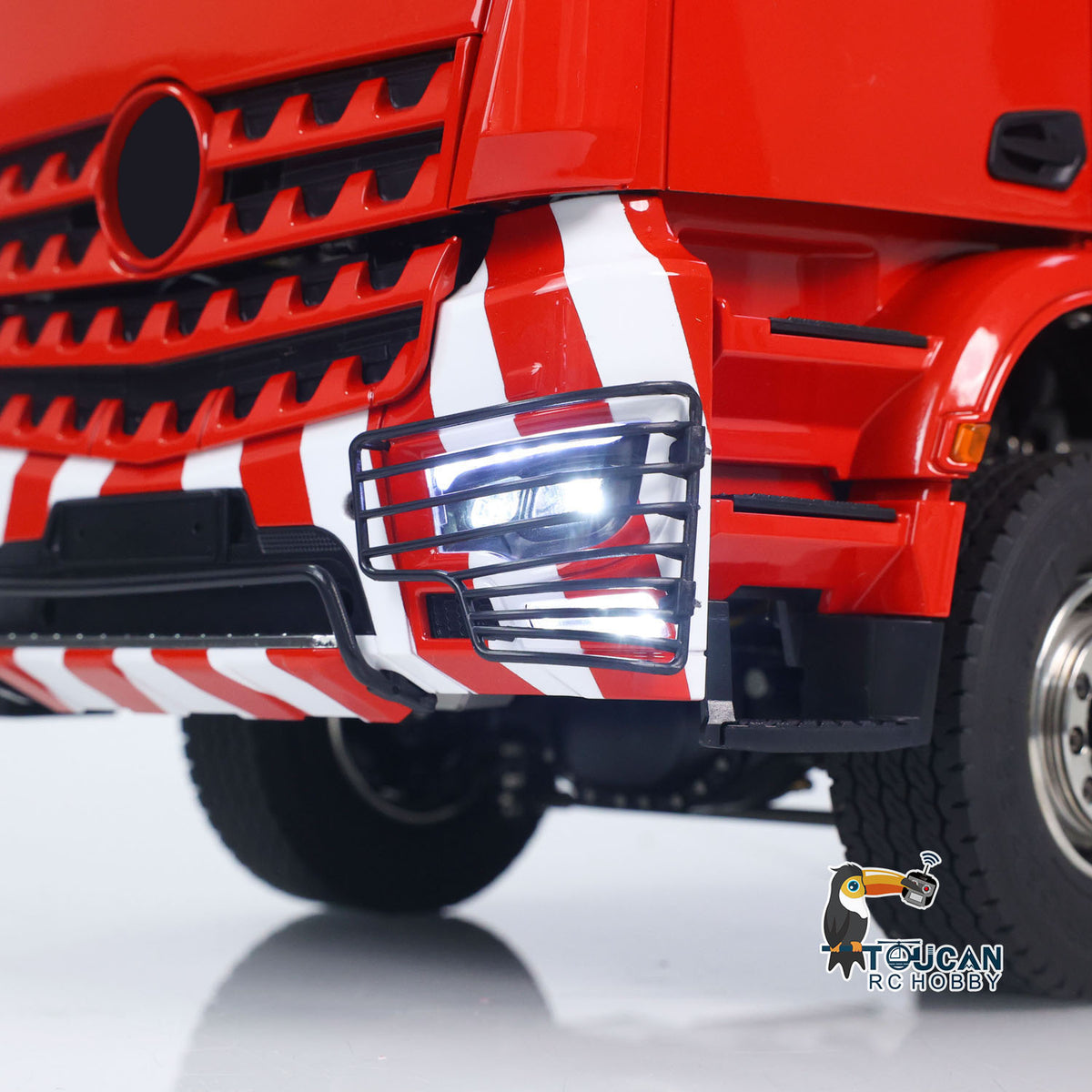 TOUCAN RC HOBBY LXY 1/14 8x8 RC Hydraulic Roll On Off Full Dump Truck Remote Control Dumper Car Simulation Model PNP Version Light Sound System