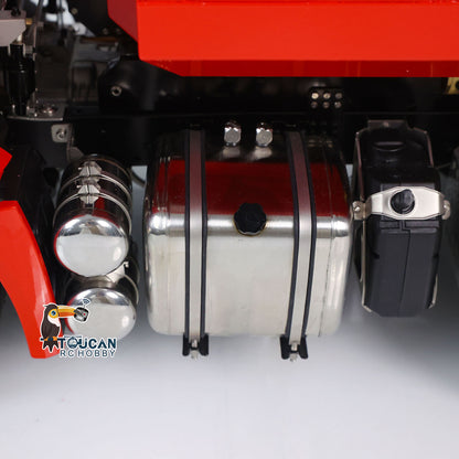 TOUCAN RC HOBBY LXY 1/14 8x8 RC Hydraulic Roll On Off Full Dump Truck Remote Control Dumper Car Simulation Model PNP Version Light Sound System