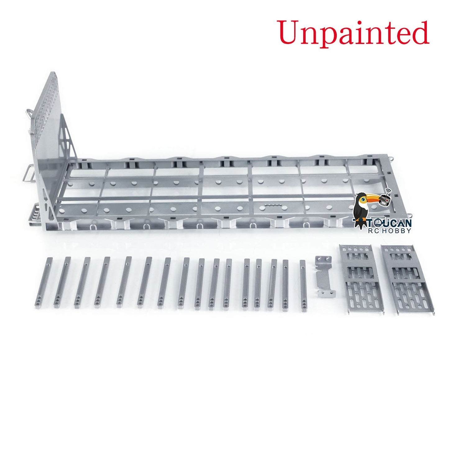 1/14 LESU RC Tamiye Hydraulic Flat Bed Ramp for Roll On/Off Tipper Metal Model Upgrade DIY Truck