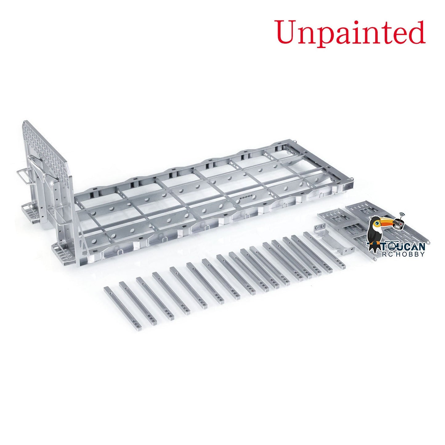 1/14 LESU RC Tamiye Hydraulic Flat Bed Ramp for Roll On/Off Tipper Metal Model Upgrade DIY Truck