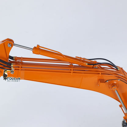 LESU Metal 1/14 RC Hydraulic Excavator Aoue ZX490 Remote Control Heavy Digger Car Construction Vehicle Model 6CH Valve Light 6CH Electrical Slip Ring FlySky PL18EV Radio Battery