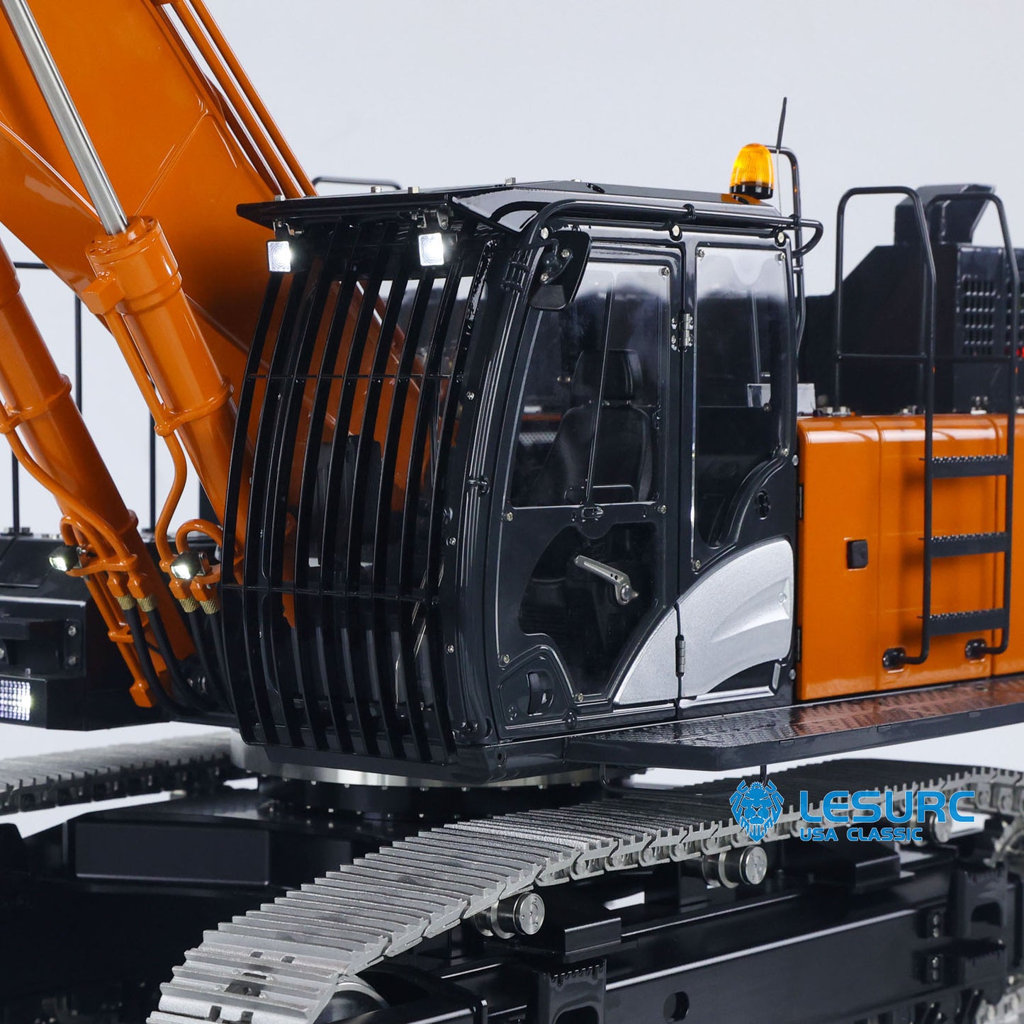 90% Metal LESU 1/14 RC Hydraulic Excavator Aoue ZX490 RTR Remote Control 2Arms Heavy Digger Model PL18EV Lite Light Sound Smoke