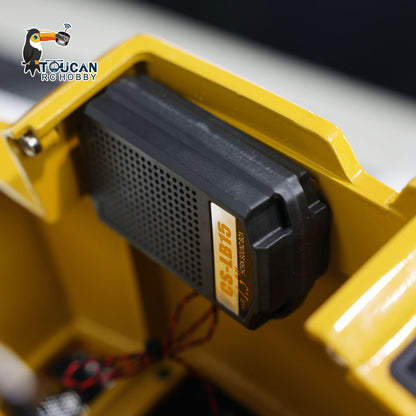 TOUCAN RC HOBBY JZModel 1/14 Ready To Run DIM 745D Metal Hydraulic RC Articulated Truck 745D 6*6 Light Sound Interior Trim of Cab Remote Control Battery