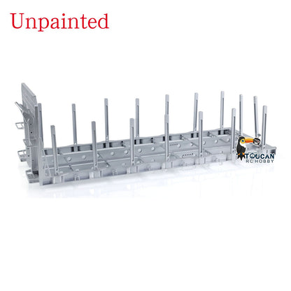 1/14 LESU RC Tamiye Hydraulic Flat Bed Ramp for Roll On/Off Tipper Metal Model Upgrade DIY Truck