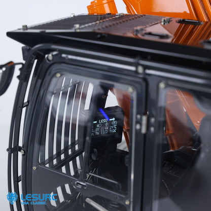 90% Metal LESU 1/14 RC Hydraulic Excavator Aoue ZX490 RTR Remote Control 2Arms Heavy Digger Model PL18EV Lite Light Sound Smoke