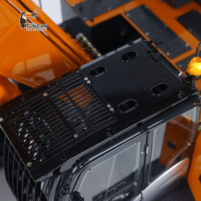 US Stock LESU 1/14 RC Hydraulic Excavator Model Aoue ZX490 Metal Remote Control Heavy Digger Car 6CH Valve Light 6CH Electrical Slip Ring