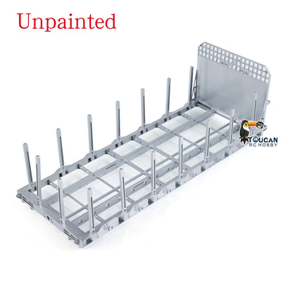 1/14 LESU RC Tamiye Hydraulic Flat Bed Ramp for Roll On/Off Tipper Metal Model Upgrade DIY Truck