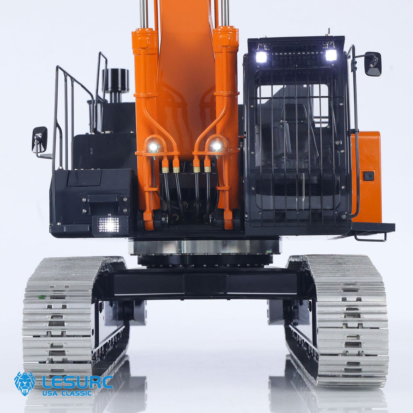 90% Metal LESU 1/14 RC Hydraulic Excavator Aoue ZX490 RTR Remote Control 2Arms Heavy Digger Model PL18EV Lite Light Sound Smoke