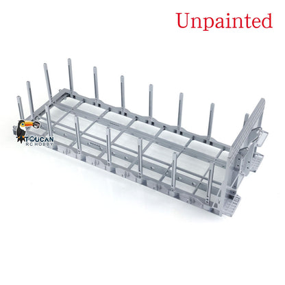 1/14 LESU RC Tamiye Hydraulic Flat Bed Ramp for Roll On/Off Tipper Metal Model Upgrade DIY Truck