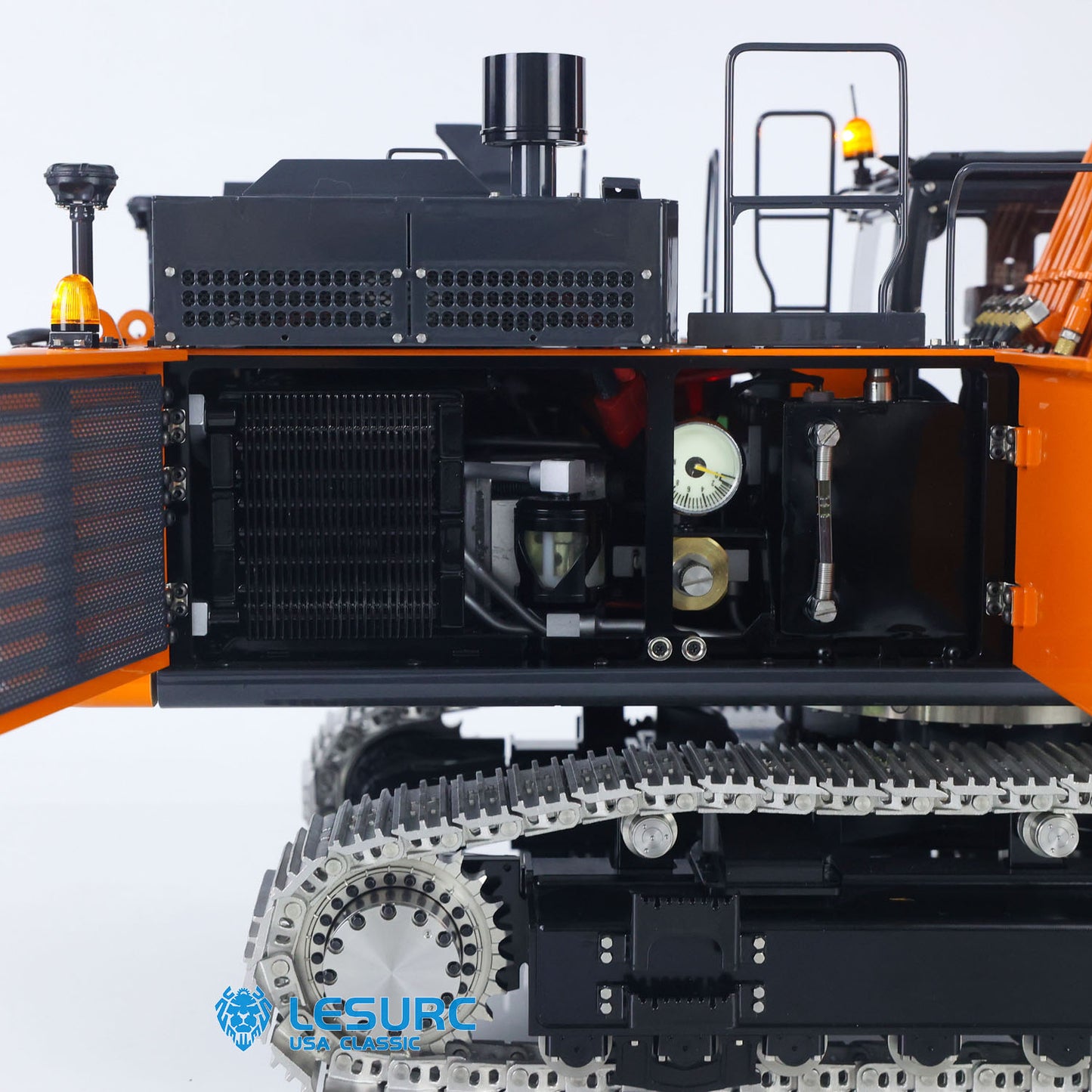 90% Metal LESU 1/14 RC Hydraulic Excavator Aoue ZX490 RTR Remote Control 2Arms Heavy Digger Model PL18EV Lite Light Sound Smoke