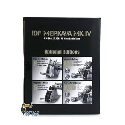 In Stock Heng Long 1/16 RC Battle Tank IDF Merkava MK IV 3958 Turret 360 Degree Rotating Barrel Recoil Radio Controlled Model