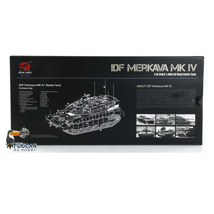 In Stock Heng Long 1/16 RC Battle Tank IDF Merkava MK IV 3958 Turret 360 Degree Rotating Barrel Recoil Radio Controlled Model