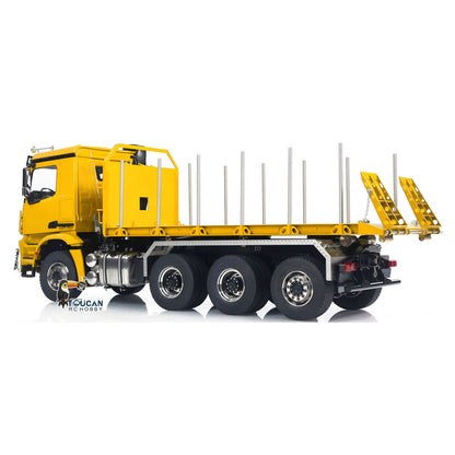 TOUCAN RC HOBBY LXY 1/14 8x8 RC Hydraulic Dumper Car Roll Off Full Dump Rear Axle Steering with U-shaped High Short Standard Bucket Timber Flatbed