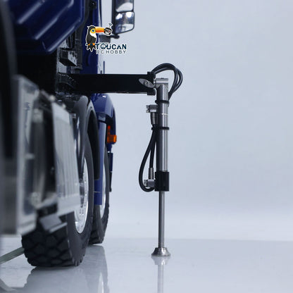 1/14 LESU RC 8x8 RTR Painted and Assembled Metal Hydraulic Crane Dumper Tipper Truck Sound Light System ECS Motor