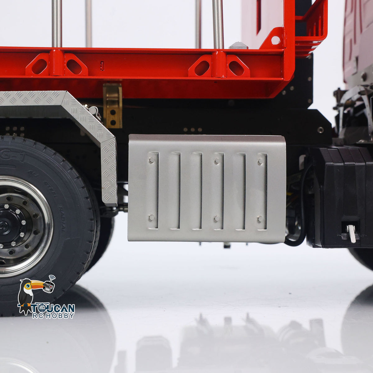 TOUCAN RC HOBBY LXY 1/14 8x8 RC Hydraulic Roll On Off Full Dump Truck Remote Control Dumper Car Simulation Model PNP Version Light Sound System