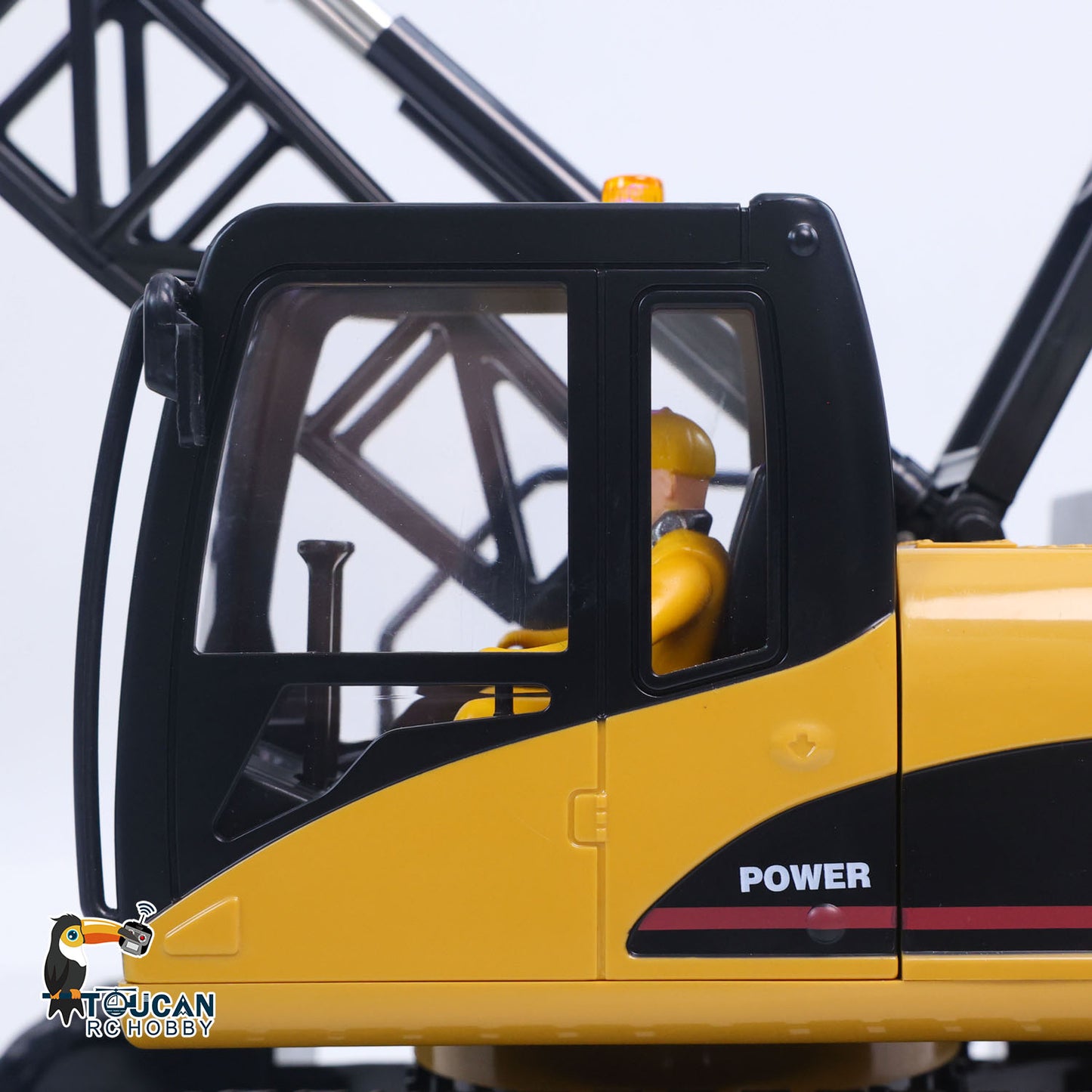 HUINA 572 1/14 Scale RC Construction Crane Truck Tower Excavator Children Toy Gifts Ready to Run Simulated Light Sound Effects