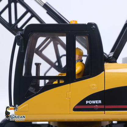 HUINA 572 1/14 Scale RC Construction Crane Truck Tower Excavator Children Toy Gifts Ready to Run Simulated Light Sound Effects
