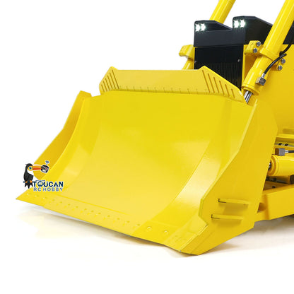 TOUCAN RC HOBBY Metal Blade for 1/12 Remote Control Hydraulic Bulldozer D155AX RC Dozer 7 Way Valve 3.0L Oil Pump 5 Plows Light Sound System