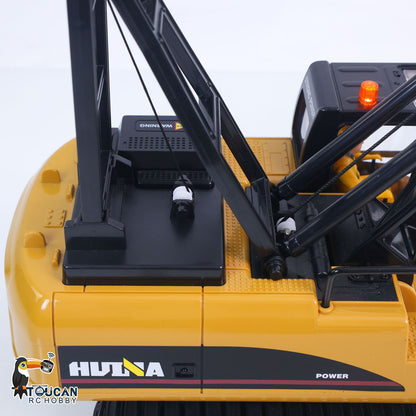 HUINA 572 1/14 Scale RC Construction Crane Truck Tower Excavator Children Toy Gifts Ready to Run Simulated Light Sound Effects