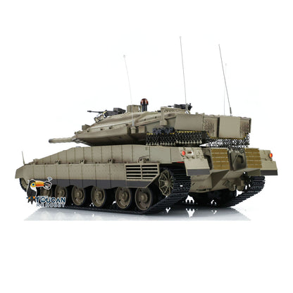 Henglong 3958 1/16 RC Tanks IDF Merkava MK IV Standard FPV Camera Driving Gearbox 360 Rotating Barrel Recoil Models