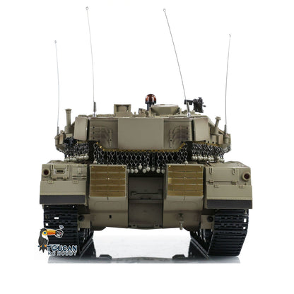 Henglong 3958 1/16 RC Tanks IDF Merkava MK IV Standard FPV Camera Driving Gearbox 360 Rotating Barrel Recoil Models