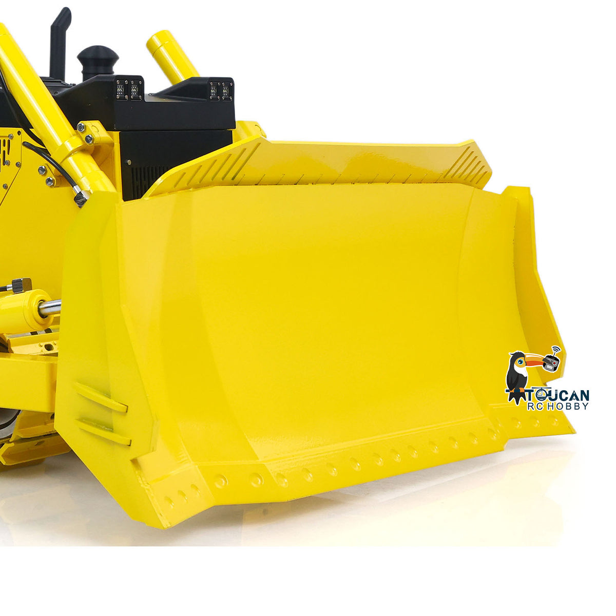 TOUCAN RC HOBBY Metal Blade for 1/12 Remote Control Hydraulic Bulldozer D155AX RC Dozer 7 Way Valve 3.0L Oil Pump 5 Plows Light Sound System