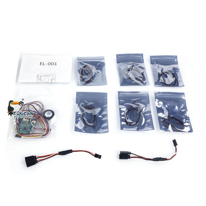 LESU 2 in 1 Sound Light System Set/2Speed Alloy Gearbox with 27T Motor for 4X4 1/10 RC Off-road Vehicle RAVE-UM406 Crawler Car Z001 for Serious Enthusiast