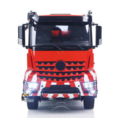 1/14 8x8 RC Hydraulic Roll On Off Full Dump Truck Remote Control Dumper Car Simulation Model PNP Version Light Sound System