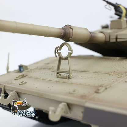 Henglong 3958 1/16 RC Tanks IDF Merkava MK IV Standard FPV Camera Driving Gearbox 360 Rotating Barrel Recoil Models