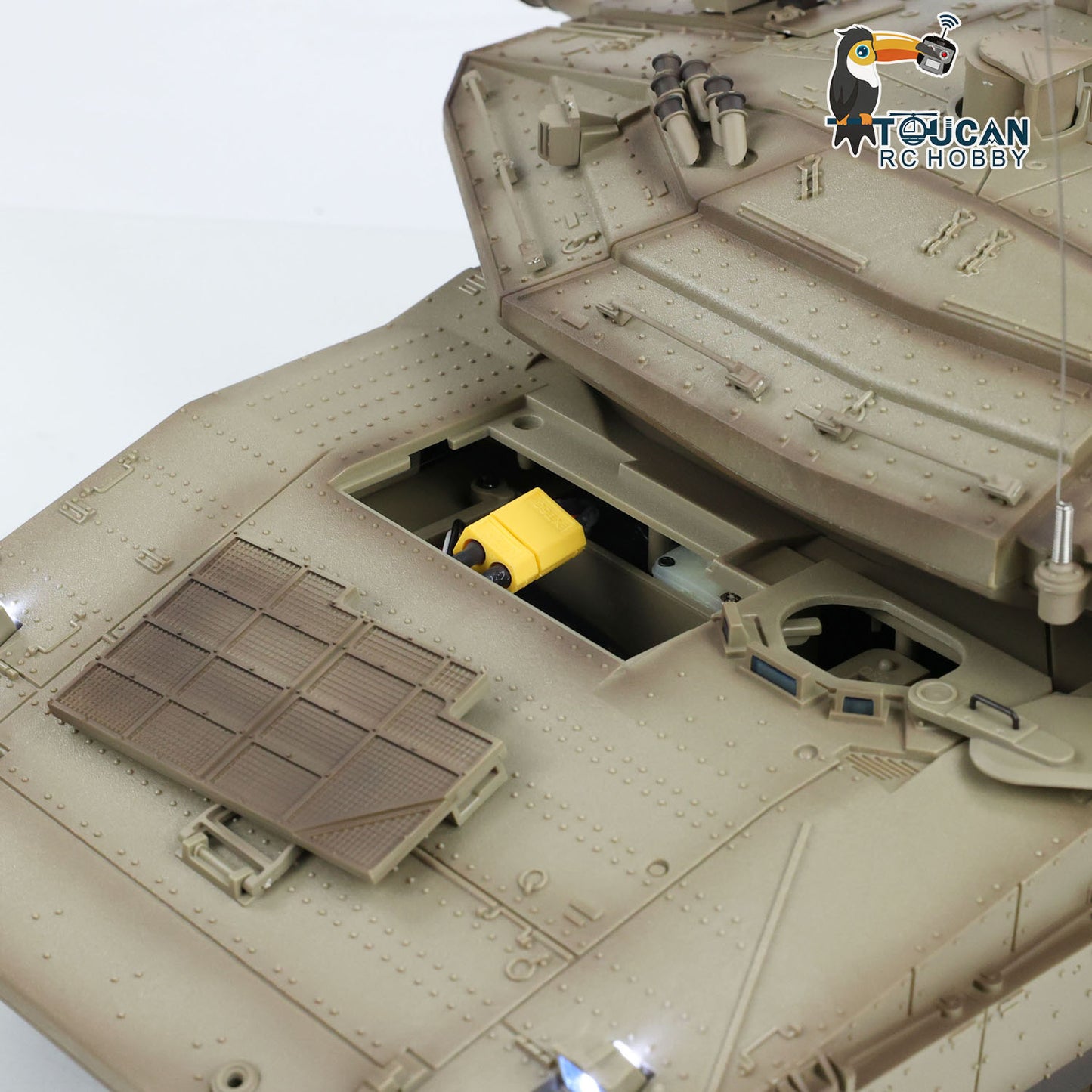 Henglong 3958 1/16 RC Tanks IDF Merkava MK IV Standard FPV Camera Driving Gearbox 360 Rotating Barrel Recoil Models