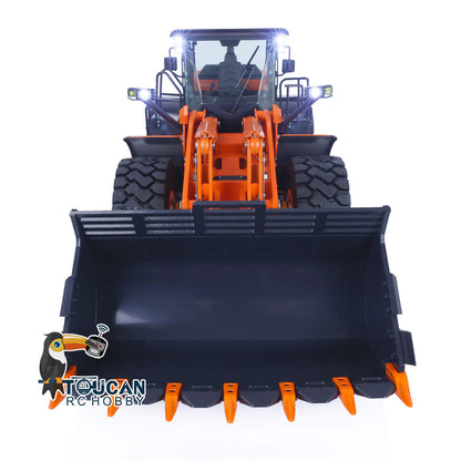 JDModel 198 ZW370 1/14 Metal RC Hydraulic RTR Loader 2-Speed Transmission ST8 Controller Light Sound Axles Lock Brushless Motor & ESC for Model Collectors