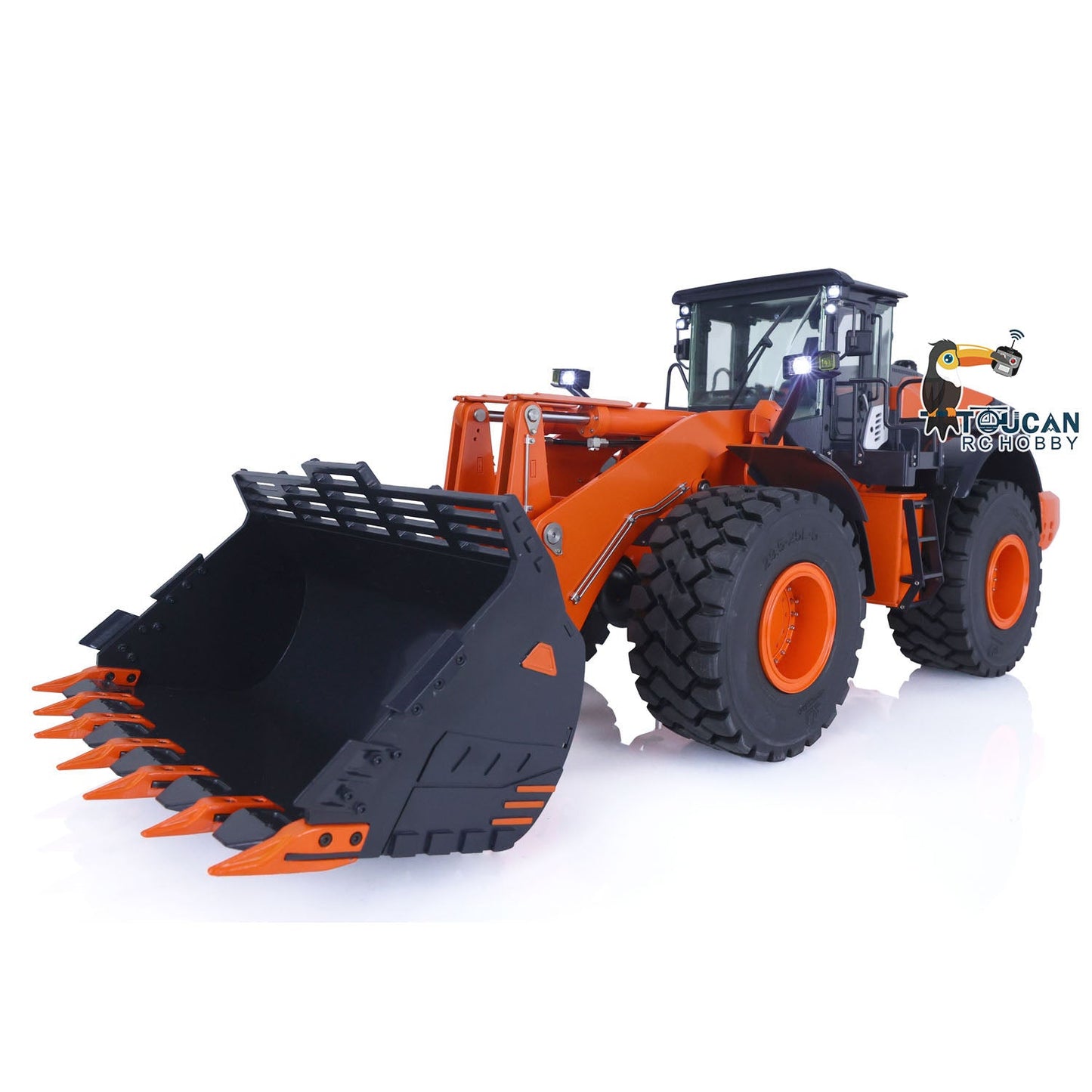 US Stock 1/14 RC Hydraulic Loader for JDM 198 RTR ZW370 Construction Vehicles Electric Wireless Control Car 2-Speed
