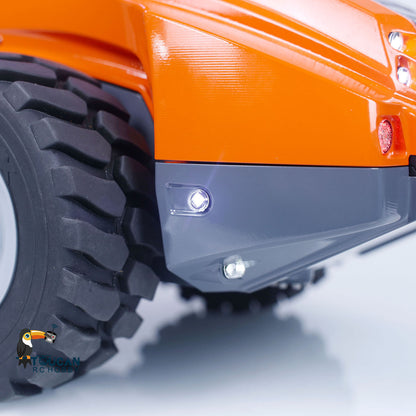 LESU AOUE H13i 1/14 Metal Hydraulic RC Road Roller FlySky I6S Remote Controller Front Shovel Sound Light System for Backyard Fun