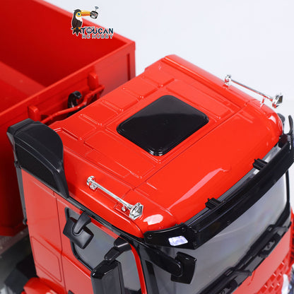 In Stock 1/14 8*8 RC Hydraulic Equipment Radio Controlled Truck Roll Off Full Dumper Car Rear Axle Steering Assembled Painted Vehicles