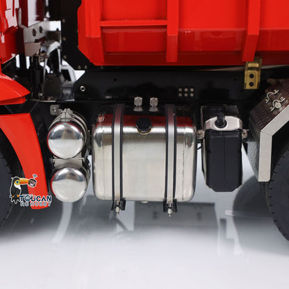 Toucanhobby G88 1/14 Metal 8x8 RC Hydraulic Roll on off Dump Truck RTR Waste Bin 3 Speed Transmission Differential Lock Rear Axle Steering Light Sound for Construction Collectors