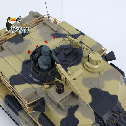 TOUCAN RC HOBBY Heng Long 1/24 RC Tank Abrams M1A2 3816-2 2.4G Remote Control Battle Vehicle Panzer Simulation Model Painted Assembled