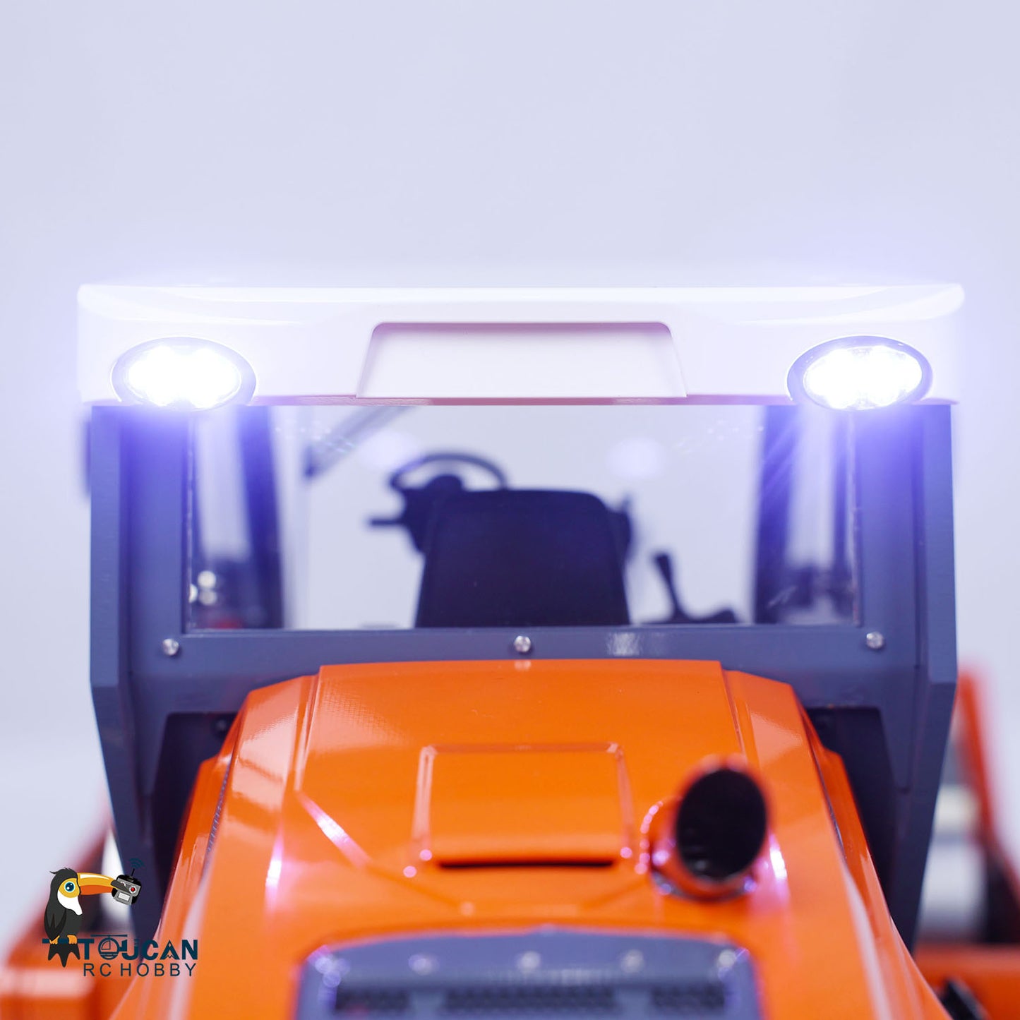 LESU AOUE H13i 1/14 Metal Hydraulic RC Road Roller FlySky I6S Remote Controller Front Shovel Sound Light System for Backyard Fun