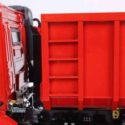 Toucanhobby G88 1/14 Metal 8x8 RC Hydraulic Roll on off Dump Truck RTR Waste Bin 3 Speed Transmission Differential Lock Rear Axle Steering Light Sound for Construction Collectors