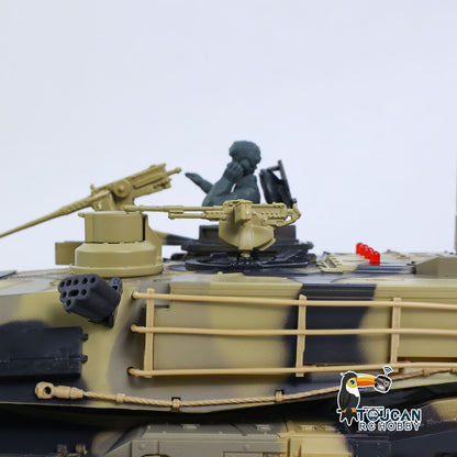 TOUCAN RC HOBBY Heng Long 1/24 RC Tank Abrams M1A2 3816-2 2.4G Remote Control Battle Vehicle Panzer Simulation Model Painted Assembled