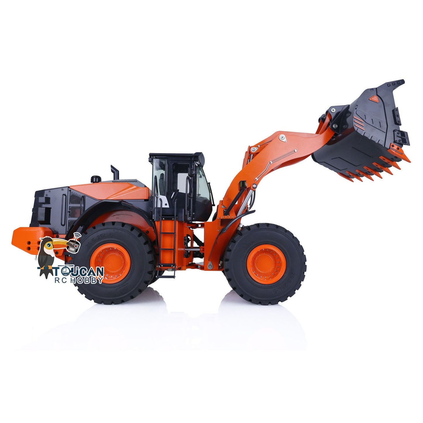 US Stock 1/14 RC Hydraulic Loader for JDM 198 RTR ZW370 Construction Vehicles Electric Wireless Control Car 2-Speed