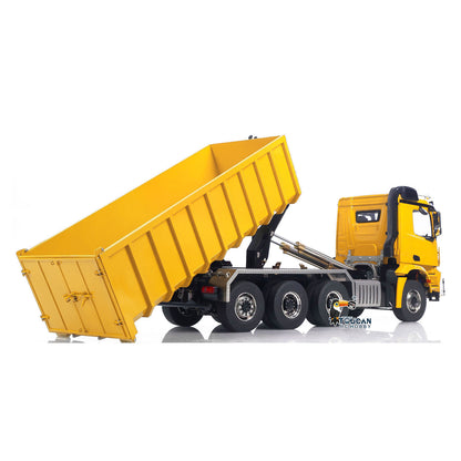TOUCAN RC HOBBY LXY 1/14 8x8 RC Hydraulic Dumper Car Roll Off Full Dump Rear Axle Steering with U-shaped High Short Standard Bucket Timber Flatbed