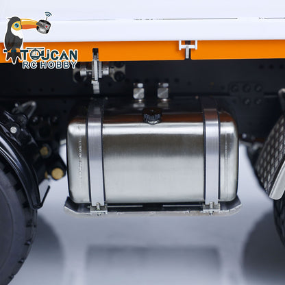 LESU Z0063 1/14 Metal Hydraulic 3 Ways RC Dump Truck with Crane 7CH Valve Paladin PL18EV Remote Controller 2 Speed Transmission Sound Light System