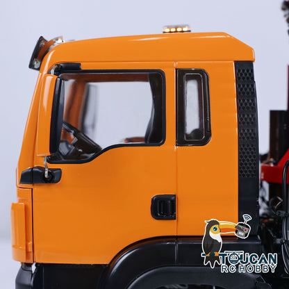 LESU Z0063 1/14 Metal Hydraulic 3 Ways RC Dump Truck with Crane 7CH Valve Paladin PL18EV Remote Controller 2 Speed Transmission Sound Light System