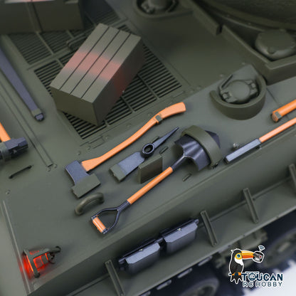 US Stock 1/16 Remote Control Tank Sherman M4A3 E8 Fury Edition IR BB Barrel Elevation Smoke Unit Metal Chassis Road Wheels 360 Rotation