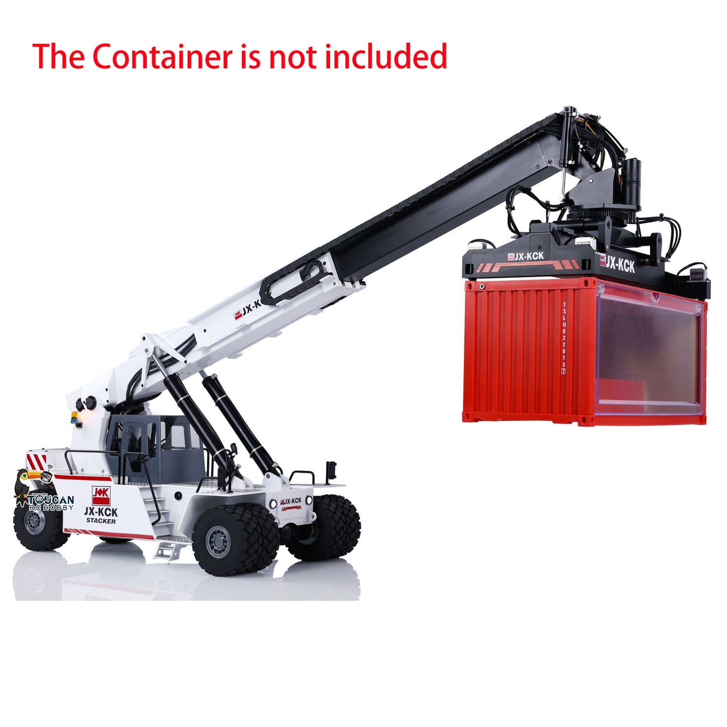 JX-KCK TFC45 1/14 RC Hydraulic Frontal Crane Reach Stacker Radio Control Container Handler Painted Assembled Model PNP Version